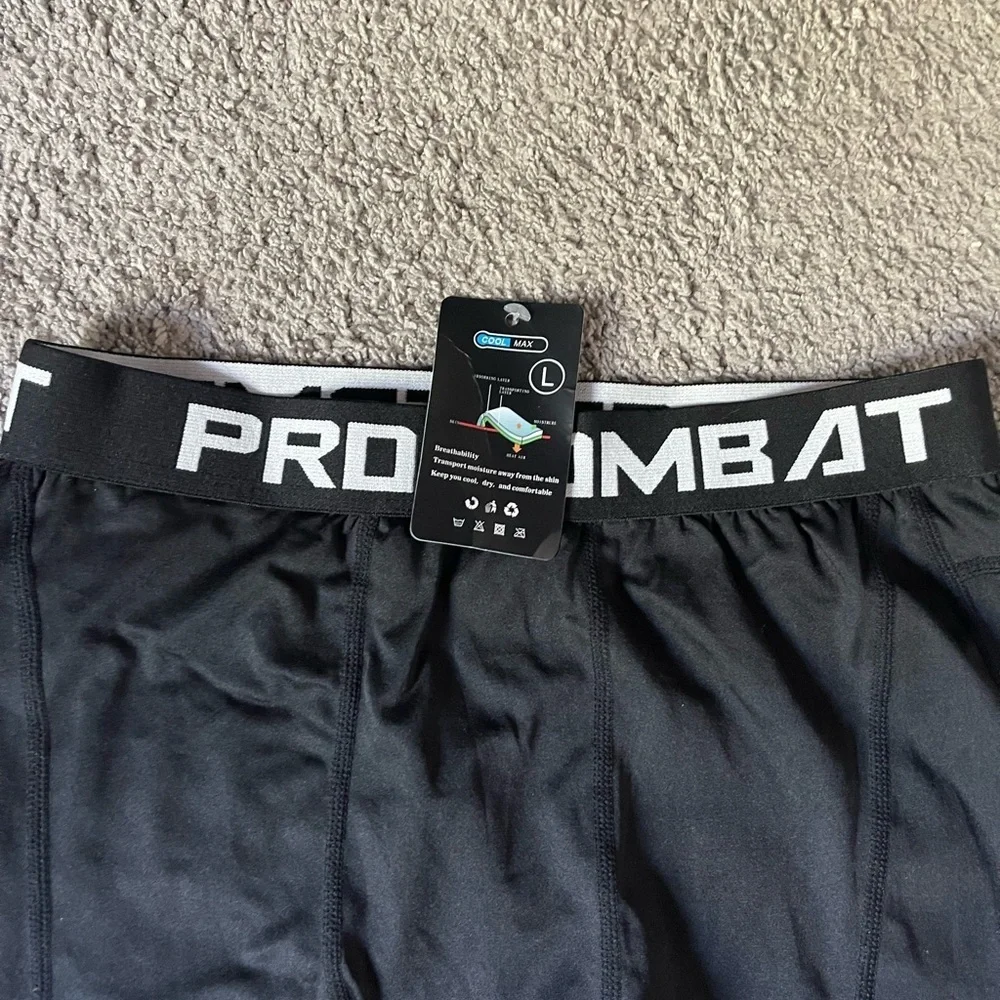 Black and White Compression Shorts
